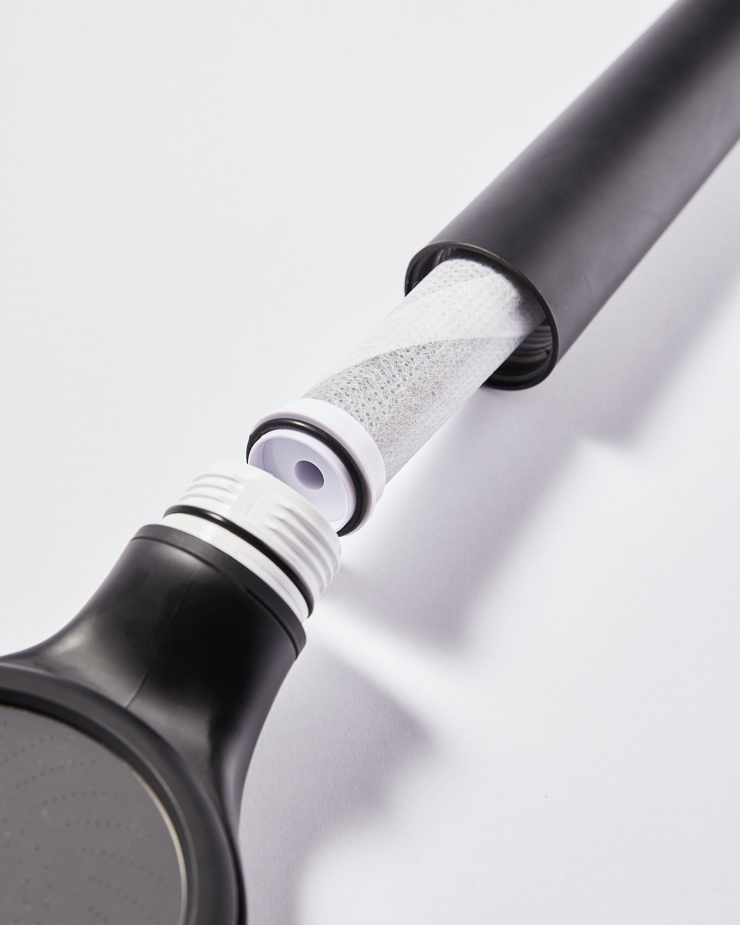 Shower filter with hose connection